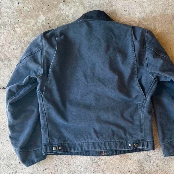 Vintage Carhartt Detroit PTL Blue Medium Jacket - Picture 3 of 8